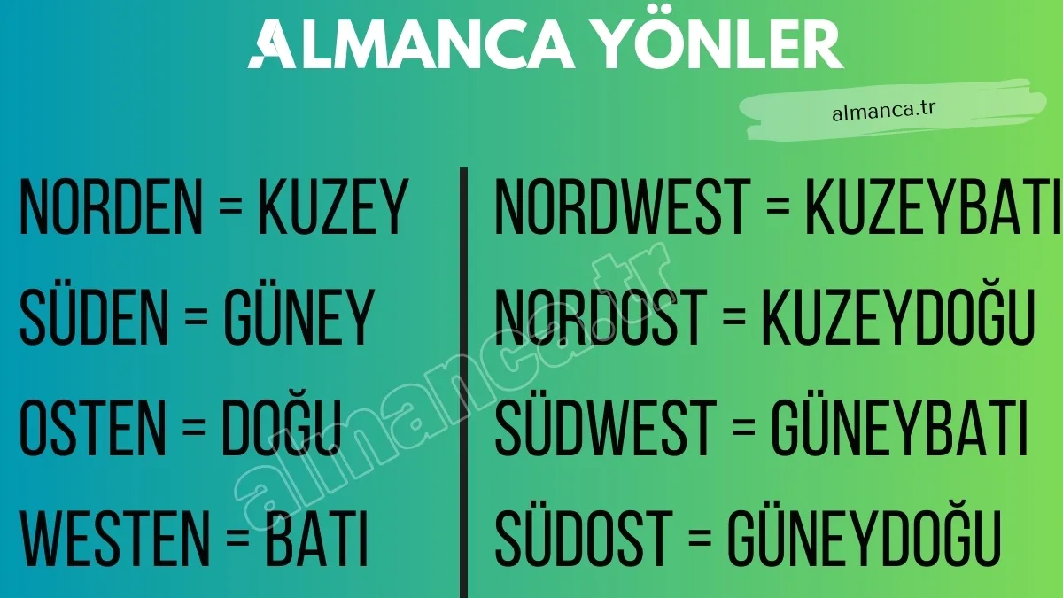 Almanca Yönler