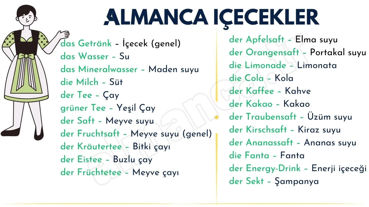 almanca icecekler
